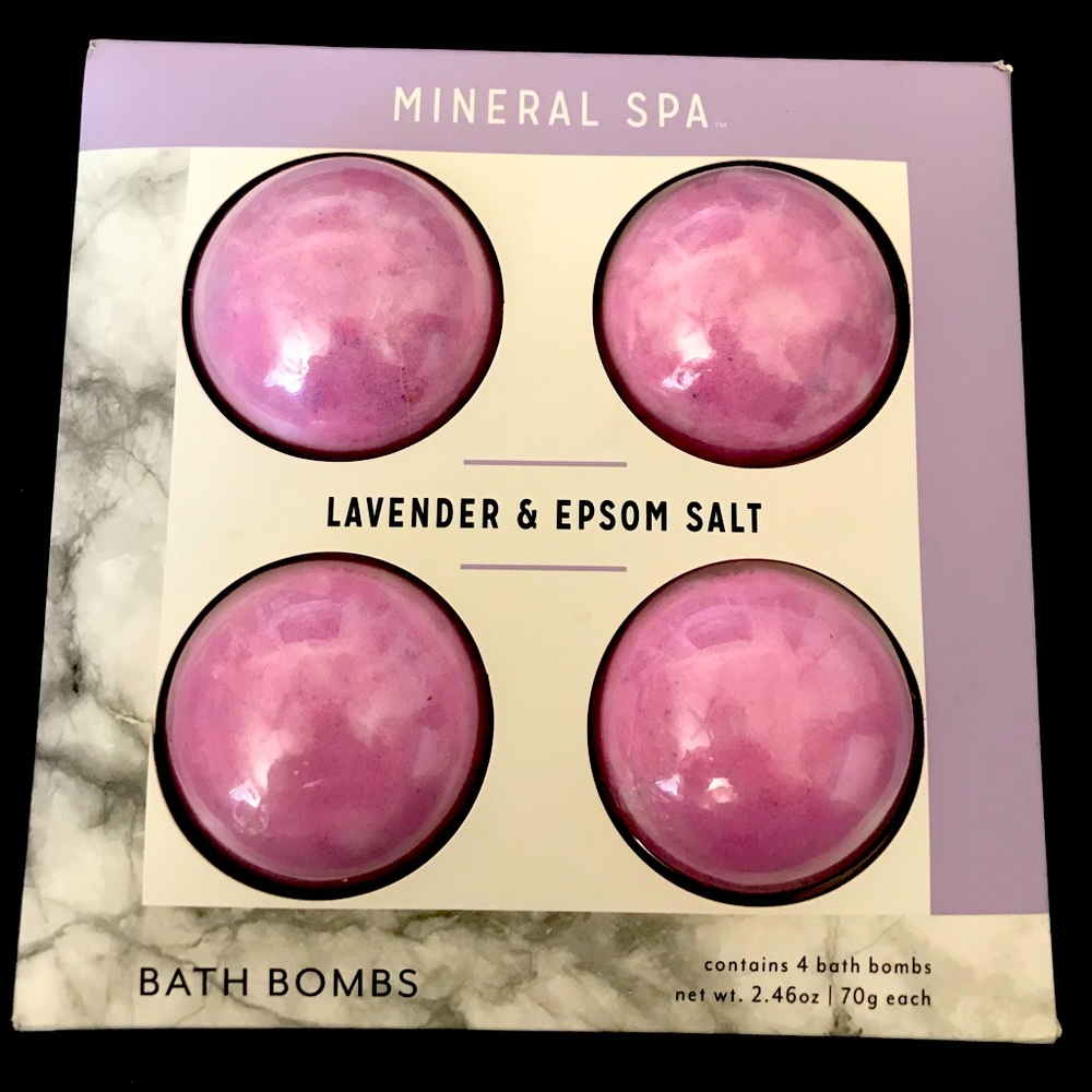 Mineral Spa Bath Bombs - Lavender & Epsom Salt